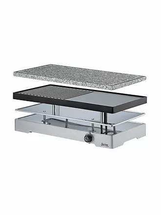 SPRING | RACLETTE8 CLASSIC DUO - Raclette mit Alugrillplatte + Granitstein | 